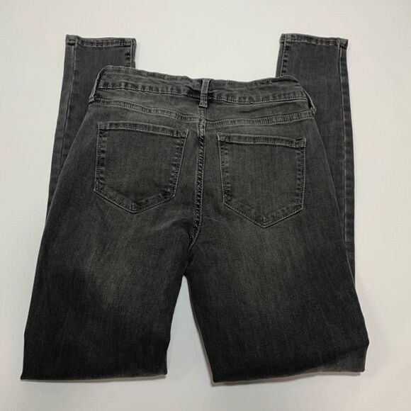 Old Navy Women's Jeans Rockstar Skinny Mid-Rise Slim Fit Gray Dark Wash Size 4R - Picture 6 of 8